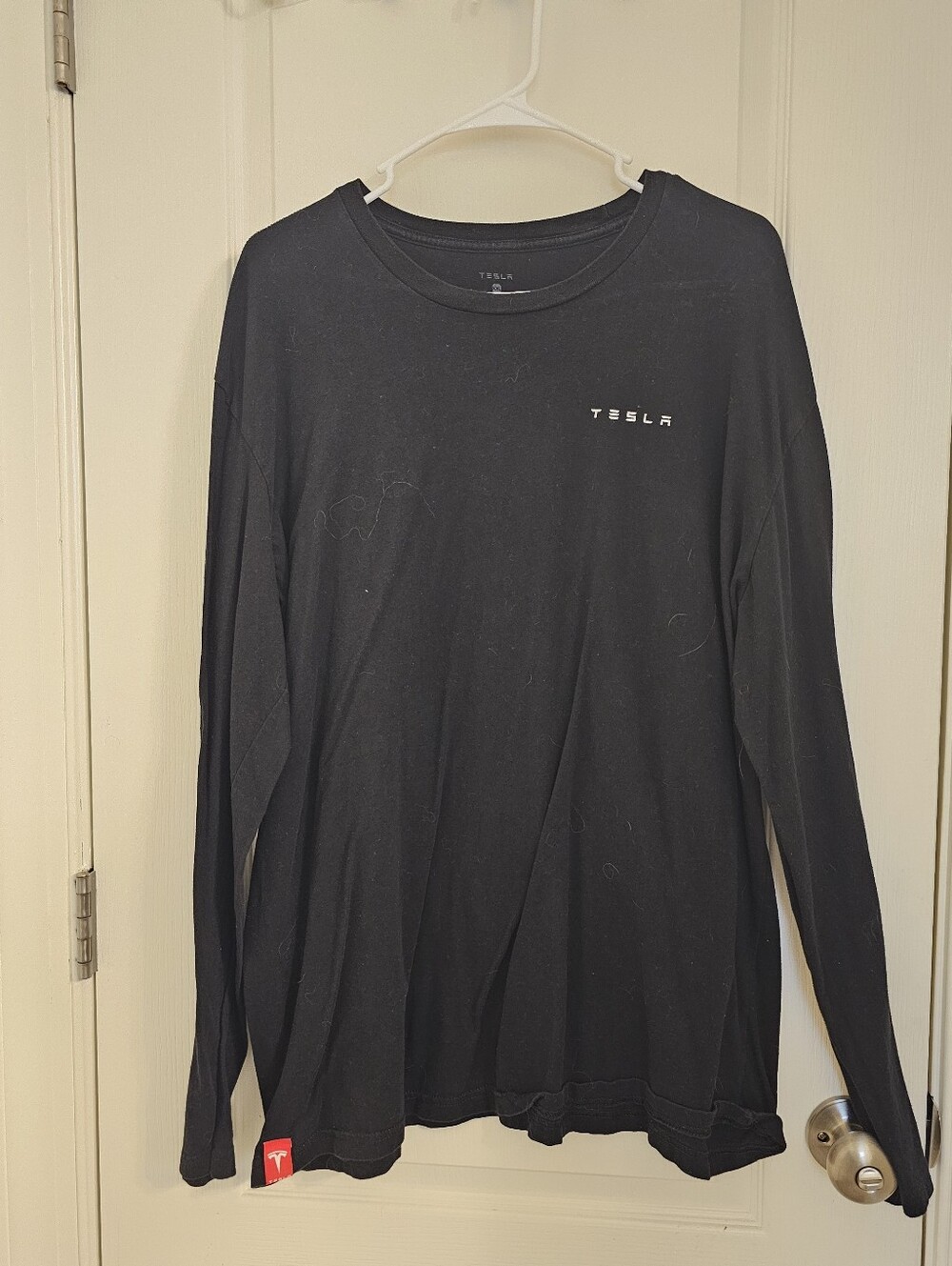 Tesla Men's Black Long-Sleeve Sweater